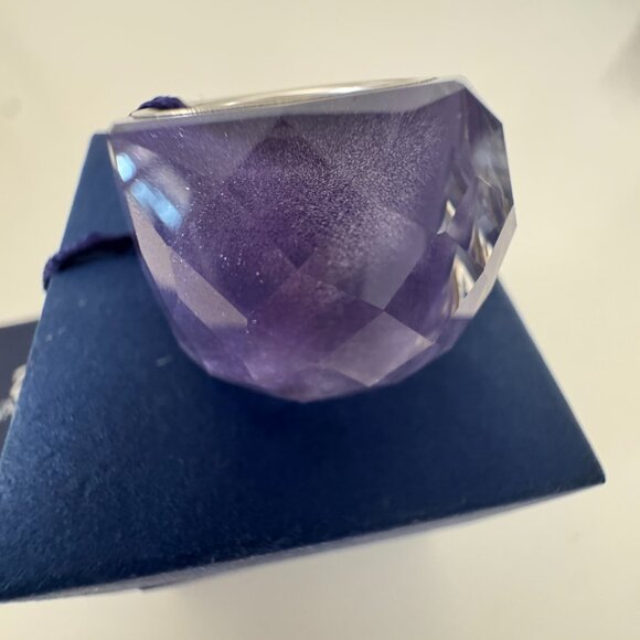 Swarovski Nirvana Flash Purple Lavender Ring NWT EU 60 Size US 9 - Picture 14 of 14